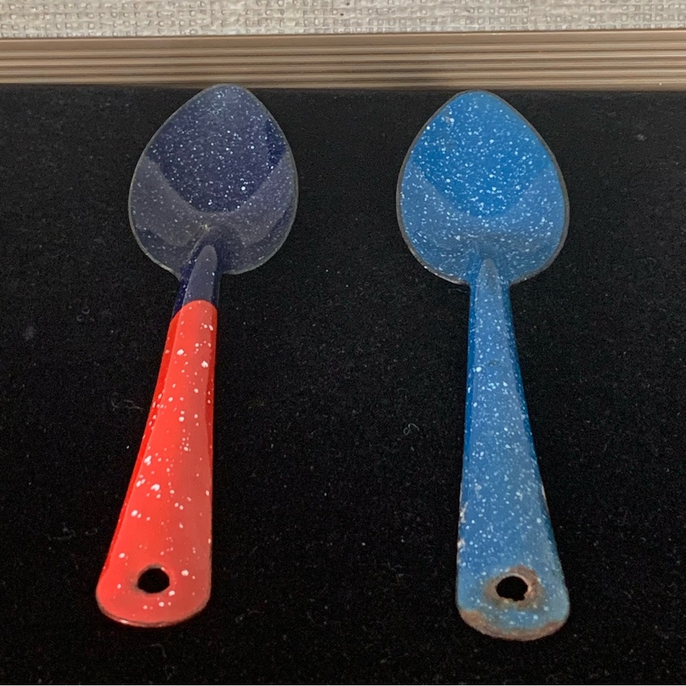 Vintage Speckled Spoons